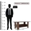 Spydercraft Gabriel Modern Coffee Table in Columbian Walnut Finish