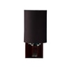 Devansh Solid Wood Electric Wall Light in Black Colour with Black Shade Count of 1 Light