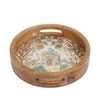 Peacock Palace Round Tray – Mughal-Inspired Art- Large (1 Piece)