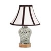 Devansh Multi Cotton Shade Lamp With Wood & Mosaic Glass Base For Decoration/Office/Home/Gifting/Study For Decoration/Office/Home/Gifting/Study