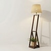 Bezalel Beige Jute Floor Lamp with Beige Jute Base