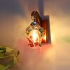 Devansh Solid Wood Electric Wall Light in Brown Colour with Multi Shade Count of 1 Light