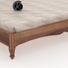 Owen Solid Wood Queen Size Non Storage Bed In Urban Teak Finish