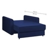 Flycon  Pull Out Sofa cum Bed  in Navy Blue Colour