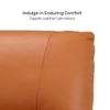 Orchard One Seater Motorized Leather Recliner in Savana Tan Brown Colour