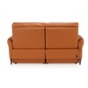 Orchard Two Seater Motorized Leather Recliner in Savana Tan Brown Colour