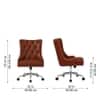 Doe Buck Amparo Brown Leatherette Executive Office Chair