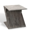Berlin Sheesham Wood Tea Table In Rustic Grey Matte Finish