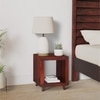 Berlin Sheesham Wood Contemporary Rectangle End Table Side Table In Honey Finish