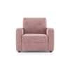 Apollo Compact 1 Seater Fabric Sofa in Desert Rose Colour