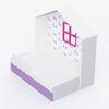 Little Hut Bed  6X3 ( Drawers On Wheels) In White & Purple Colour