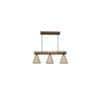 Terzo Brown Solid Wood Cluster Hanging Light