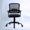Elva Mid Back Mesh Office Chair in Black Color