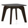 Galaxy Stone Side Table in American Walnut Finish