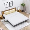 Hexa Engineered Wood Modern King Bed With Headboard Without Storage In Slate Grey And Giant Wood