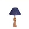 Devansh Blue Jute Table Lamp With Wood Natural Base (10X18 Inches)-37