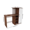 Marvel Study Table In Walnut And Frosty White