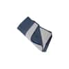 Veda Blue & Cream Checkered Cotton Dohar Double Bed Reversible 300 Tc Size 240 X 160 Cms