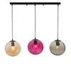 Frances 3 Light Malti Color Glass Hanging Pendant Light