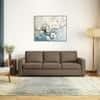Apollo Compact 3 Seater  Fabric Sofa In Truffle Beige Velvet Colour