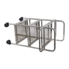 Metalsmith Metal Three Tier Serving Trolley Silver Finish Style 2