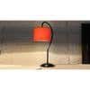 Orange cotton Curvy table lamp with Iron Base (SP04)