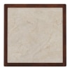 Sera Rectangular Marble and Square Marble Nested Coffee Table with Square Marble Side Table in Walnut Finish