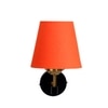 Devansh Metal Electric Wall Light in Black Colour with Orange Shade Count of 1 Light