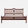 Nilaya Sheesham Wood King Size Non Storage Bed in Honey Oak Finish
