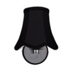 Devansh Metal Wall Mounted Lamp With Black Cotton Shade