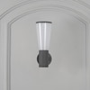 Gada Single Light Outdoor Wall Fitting In Black & White Finish
