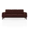 Granada Premium 3 Seater Fabric Sofa in Deep Crimson Velvet Colour