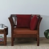 Urdhan 1 Seater Sofa in Honey Finish