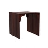 Taj Bedside Solid Wood Table in Teak Finish