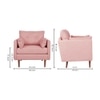 Arihana Fabric Arm Chair in Pink Color