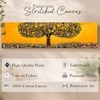 Abstract Botanical Tree Wildflower Canvas Wall Art 12 x 46 Inch