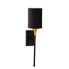 Devansh Metal Electric Wall Light in Black Colour with Black Shade Count of 1 Light