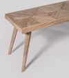 Leykey Solid Wood Bench In  Natural  Finish