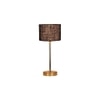 Black Jute with Metal Gold Table Lamp