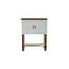 Wollman Solid Wood Cabinet In White Distress Finish