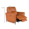 Orchard One Seater Motorized Leather Recliner in Savana Tan Brown Colour