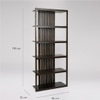 Klaus Solid Wood Bookshelf in Brown Colour
