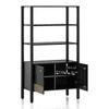 Gaku Solid Wood Bookshelf in Semi Gloss Finish