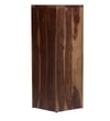 Corner Solid Wood  Bookshelf in Provincial Teak Finish