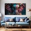 The Castle Decor Lord Ganesha Wall Painting Wooden Framed 27x48 Inch (Style 21)