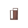 Akari Engineered Wood Bedside Table in Walnut Finish