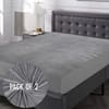 Premium Jacquard Polyester Fabric  Queen Size Bed  Waterproof Mattress Protector  Bed Cover 78x60  Pack of 2