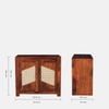 Sheesham Wood 2 Door Sideboard in Honey Oak Finish