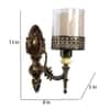 Eliante Glimmera Antique Gold Iron Wall Light With E27 Holder In Antique Gold Colour