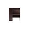 Nakamura Study Table with Cabinet in Dark Brown Finish